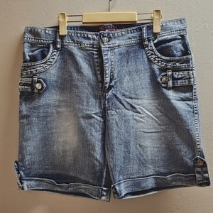 Women's Jean Shorts Plus Size 34